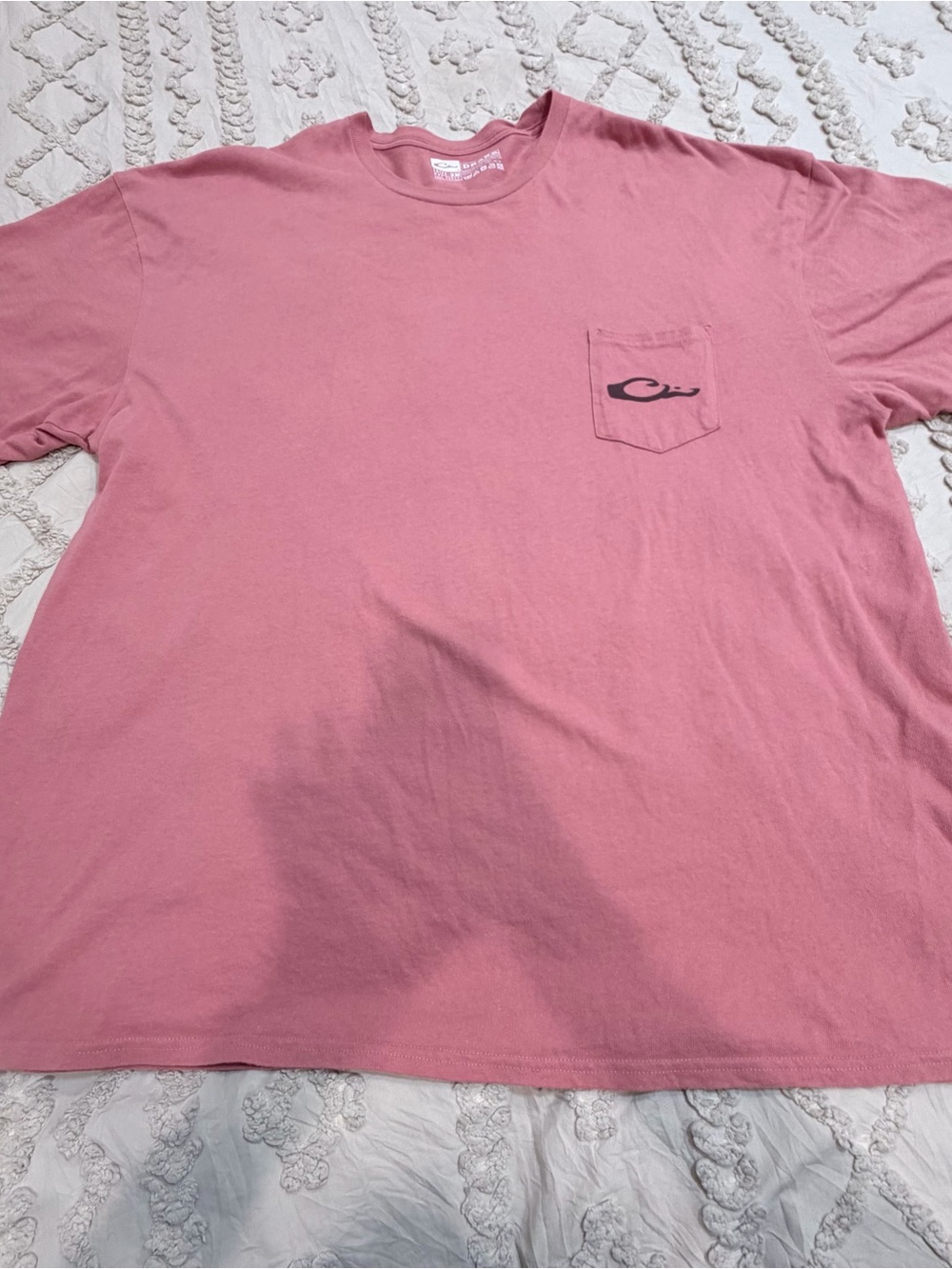 Drake Men's Short-Sleeve Pocket Tee in Dusty Rose